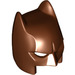 LEGO Reddish Brown Batman Cowl Mask with Short Ears and Open Chin (18987)