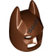 LEGO Reddish Brown Batman Mask with Stitches with Angular Ears (10113 / 29253)