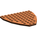 LEGO Roodachtig Bruin Boat Bow Plaat 10 x 9 (2621)