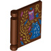 LEGO Reddish Brown Book Cover with Gold Vine and ‘R’ with Owl (24093 / 38429)