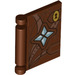 LEGO Reddish Brown Book Cover with Lock and Diamonds (24093 / 36702)