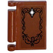 LEGO Reddish Brown Book Cover with White Star and &#039;B&#039; Sticker (24093)