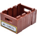 LEGO Reddish Brown Box 3 x 4 with &quot;WU 53N531&quot; Sticker (30150)