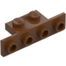 LEGO Reddish Brown Bracket 1 x 2 - 1 x 4 with Rounded Corners and Square Corners (28802)