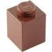 LEGO Rötlich-braun Backstein 1 x 1 (3005 / 30071)