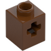 LEGO Reddish Brown Brick 1 x 1 with Axle Hole (73230)