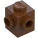 LEGO Reddish Brown Brick 1 x 1 with Two Studs on Adjacent Sides (26604)