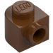 LEGO Reddish Brown Brick 1 x 1 x 0.7 Round with Side Stud (3386)