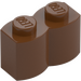 LEGO Rødbrun Klods 1 x 2 Log (30136)