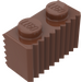 LEGO Reddish Brown Brick 1 x 2 with Grille (2877)