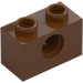 LEGO Reddish Brown Brick 1 x 2 with Hole (3700)