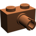 LEGO Brun rougeâtre Brique 1 x 2 avec Épingle sans support de goujon inférieur (2458)
