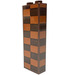 LEGO Reddish Brown Brick 1 x 2 x 5 with Dark Orange and Reddish Brown Checkered on 3 Sides (Left) Sticker (2454)