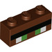 LEGO Reddish Brown Brick 1 x 3 with Ravager Eyes (3622 / 66843)