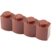 LEGO Rötlich-braun Backstein 1 x 4 Log (30137)