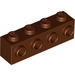 LEGO Rötlich-braun Backstein 1 x 4 mit 4 Bolzen auf Eins Seite (30414)