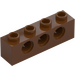 LEGO Červenohnědá Kostka 1 x 4 s otvory (3701)