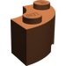 LEGO Reddish Brown Brick 2 x 2 Round Corner with Stud Notch and Hollow Underside (3063 / 45417)