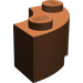 LEGO Brun rougeâtre Brique 2 x 2 Rond Coin avec encoche de tenon et dessous normal (3063 / 45417)