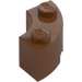 LEGO Reddish Brown Brick 2 x 2 Round Corner with Stud Notch and Reinforced Underside (85080)