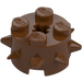 LEGO Reddish Brown Brick 2 x 2 Round with Spikes (27266)