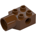 LEGO Reddish Brown Brick 2 x 2 with Hole and Rotation Joint Socket (48169 / 48370)