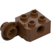 LEGO Reddish Brown Brick 2 x 2 with Hole, Half Rotation Joint Ball Vertical (48171 / 48454)