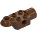 LEGO Reddish Brown Brick 2 x 2 with Horizontal Rotation Joint and Socket (47452)