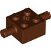 LEGO Reddish Brown Brick 2 x 2 with Pins and Axlehole (30000 / 65514)