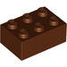 LEGO Reddish Brown Brick 2 x 3 (3002)