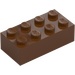 LEGO Reddish Brown Brick 2 x 4 (3001 / 3556)