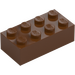 LEGO Rødbrun Klods 2 x 4 (3001 / 72841)