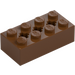 LEGO Reddish Brown Brick 2 x 4 with Axle Holes (39789)