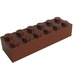 LEGO Reddish Brown Brick 2 x 6 (2456 / 44237)