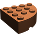 LEGO Brun rougeâtre Brique 4 x 4 Rond Coin (2577)