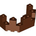 LEGO Roodachtig Bruin Steen 4 x 8 x 2.3 Turret Top (6066)