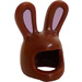 LEGO Reddish Brown Bunny Helmet with Long Ears with Pink Ears (10105 / 99244)