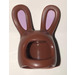 LEGO Reddish Brown Bunny Helmet with Long Ears with Pink Ears (10105 / 99244)