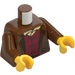 LEGO Reddish Brown Cameraman Minifig Torso (973 / 76382)