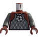 LEGO Rødbrun Borg Overkropp med Scale Rustning og Sølv Amulet (The Guardian) (973 / 73403)