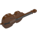 LEGO Reddish Brown Cello with Silver Strings and Black F-holes (80444 / 101792)