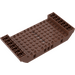LEGO Brun rougeâtre Centre Hull 8 x 16 x 2.3 avec des trous (95227)