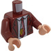 LEGO Reddish Brown Chandler Bing Minifig Torso (973 / 76382)