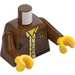 LEGO Marrone rossastro Clutch Powers Minifigure Busto (973 / 76382)