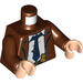 LEGO Roodachtig bruin Commissioner Gordon met Bruin Coat Minifiguur Torso (973 / 76382)