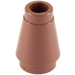 LEGO Reddish Brown Cone 1 x 1 with Top Groove (59900)