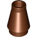 LEGO Reddish Brown Cone 1 x 1 without Top Groove (4589)