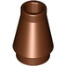 LEGO Reddish Brown Cone 1 x 1 without Top Groove (4589 / 6188)