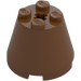 LEGO Reddish Brown Cone 3 x 3 x 2 with Axle Hole (6233 / 45176)