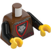 LEGO Rödaktig Brun Bedragare Minifigur Kropp (973 / 76382)